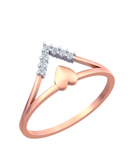 18K Gold & Diamond Dailywear Ring For Women KRB10335