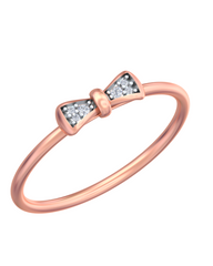 18K Gold & Diamond Dailywear Ring For Women KRB10468