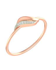 Gold & Diamond Dailywear Ring For Women KRC10822