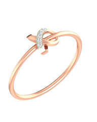 Gold & Diamond Dailywear Ring For Women KRC10327