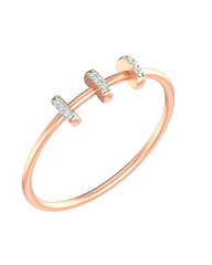 18K Gold & Diamond Dailywear Ring For Women KRB10469-A