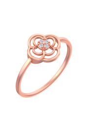 18K Gold & Diamond Ring For Women KSK157