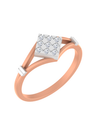 18K Gold & Diamond Engagement Ring For Women KRE10515