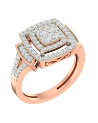 18K Gold & Diamond Engagement Ring For Women KRA10069
