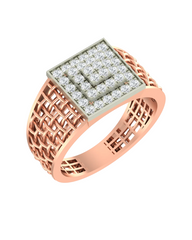 18K Gold & Diamond Ring For Men KRA60200