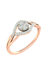 18K Gold & Diamond Ring For Women PJLR-26