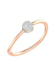 18K Gold & Diamond Dailywear Ring For Women KLR-44