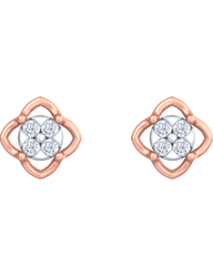18K Gold & Diamond Women Stud Earring KRK30046