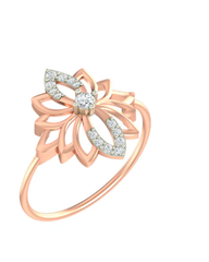 18K Gold & Diamond Engagement Ring For Women PLR-197