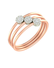 18K Gold & Diamond Engagement Ring For Women KLR-307