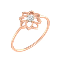 18K Gold & Diamond Ring For Women PLR-170