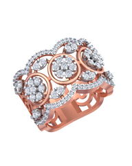 18K Gold & Diamond Ring For Women KRB10246