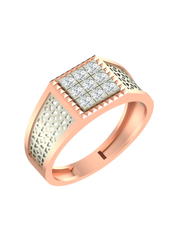 18K Gold & Diamond Engagement Ring For Men GR-1818
