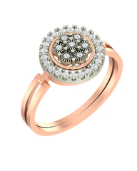 18K Gold & Diamond Engagement Ring For Women KLR-95A