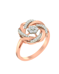 18K Gold & Diamond Engagement Ring For Women PJLR-265