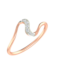 18K Gold & Diamond Dailywear Ring For Women KLR-31