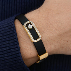 18K Gold & Diamond Bracelets For Men KCDK00051