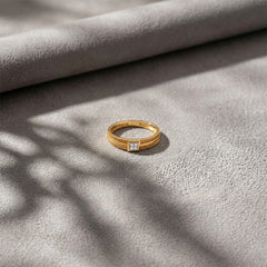 Gold & Diamond Ring For Men KRC20055