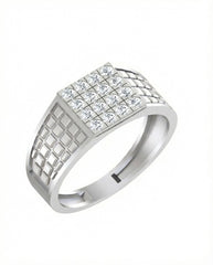 Gold & Diamond Engagement Ring For Men KRB20008
