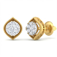 18K Gold & Diamond Women Stud Earring KRB40043E