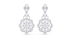 14K Gold & Diamond Women Dangler Earring KRI44018E