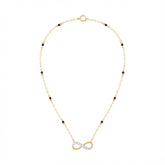 18K Gold & Diamond Beaded Mangalsutra For Women KRE90108