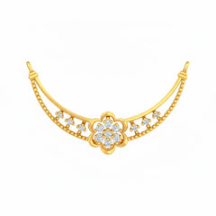 18K Gold & Diamond Dailywear Mangalsutra For Women KRB90047