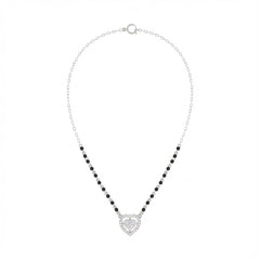 18K Gold & Diamond Heart Mangalsutra For Women KRE90086