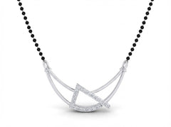 18K Gold & Diamond Beaded Mangalsutra For Women KSK189