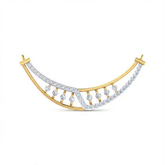 18K Gold & Diamond Dailywear Mangalsutra For Women KRB90044