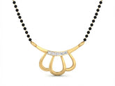 18K Gold & Diamond Beaded Mangalsutra For Women KSK199