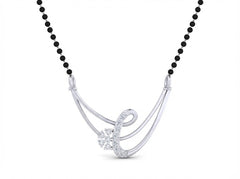 18K Gold & Diamond Beaded Mangalsutra For Women KSK188