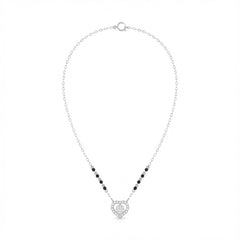18K Gold & Diamond Heart Mangalsutra For Women KRE90085