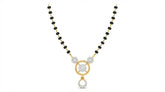 18K Gold & Diamond Beaded Mangalsutra For Women KRA90062