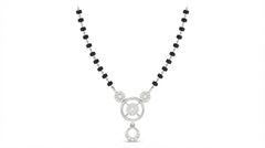 18K Gold & Diamond Beaded Mangalsutra For Women KRA90062