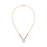 18K Gold & Diamond Beaded Mangalsutra For Women KRE90087