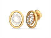 18K Gold & Diamond Women Dailywear Earring KSK042