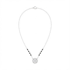 18K Gold & Diamond Beaded Mangalsutra For Women KRE90039