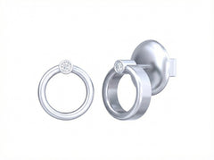 18K Gold & Diamond Women Dailywear Earring KSK037