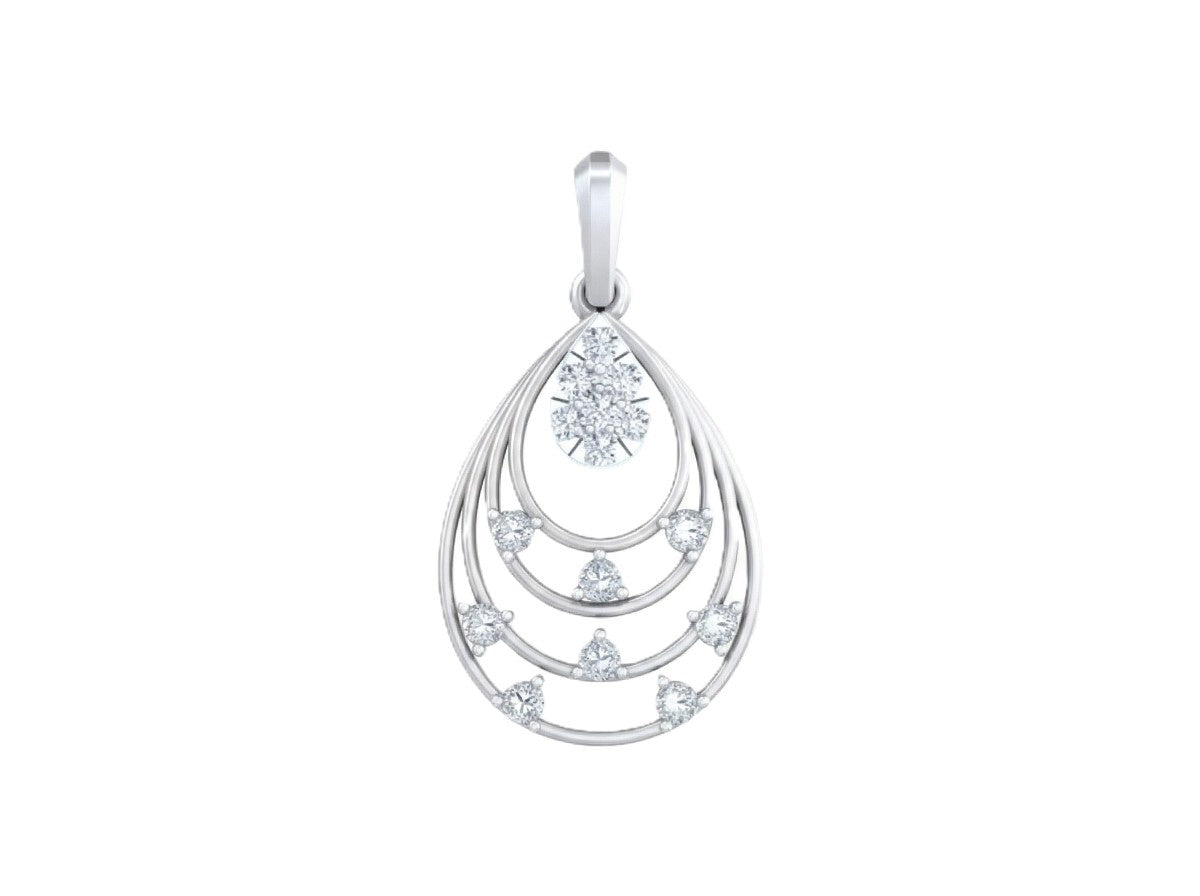 Luxury yellow gold pendant accented with sparkling natural diamonds.