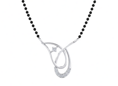 18K Gold & Diamond Beaded Mangalsutra For Women KSK196