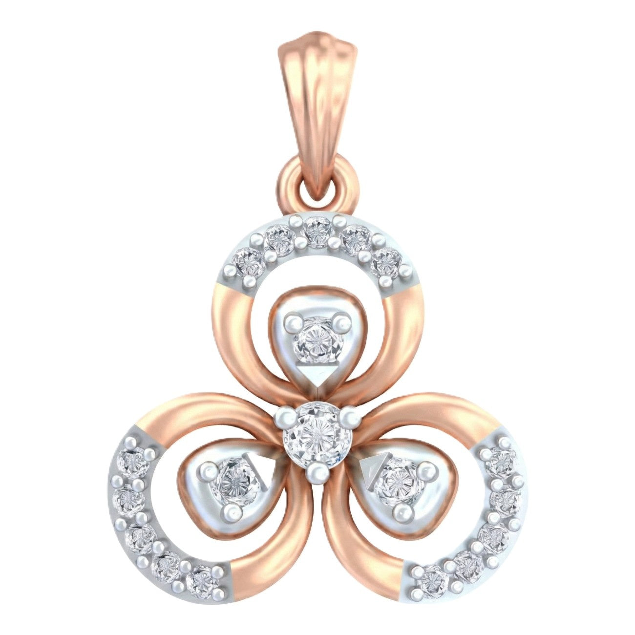 Handcrafted 18K gold pendant with brilliant diamonds, combining modern style and timeless elegance.