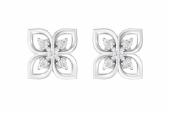 18K Gold & Diamond Women Dailywear Earring KER-39