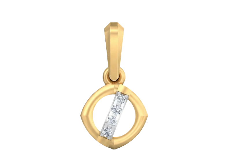 18K Gold & Diamond Dailywear Pendant KSK083