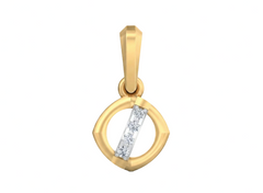 18K Gold & Diamond Dailywear Pendant KSK083