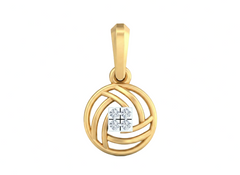 18K Gold & Diamond Dailywear Pendant KSK084