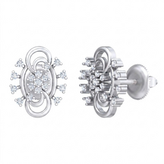 White Gold Diamond Earring | under 40k 