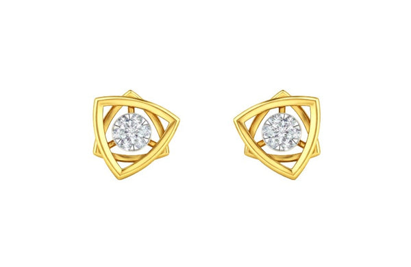 Gold & Diamond Dailywear Women Earring KRB30203