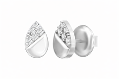 18K Gold & Diamond Women Stud Earring KSK013