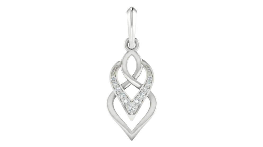 Gold & Diamond Luxe Twist Pendant Set KRC40589